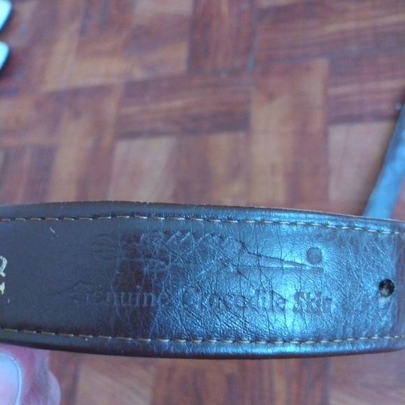 Genuine Crocodile Men's Belt - Picture 4 of 6
